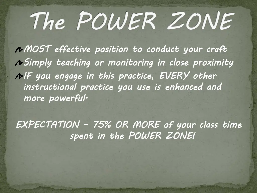 the power zone