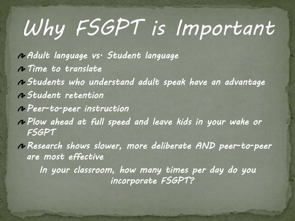 why fsgpt is important