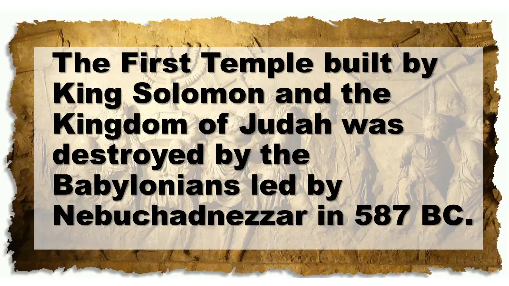 the first temple built by king solomon