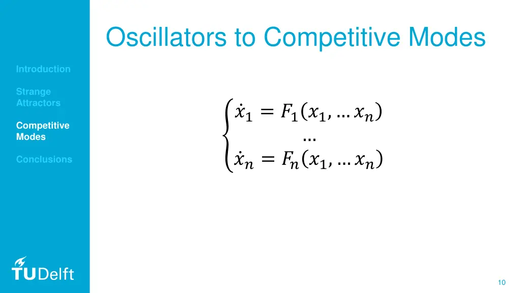 oscillators to competitive modes