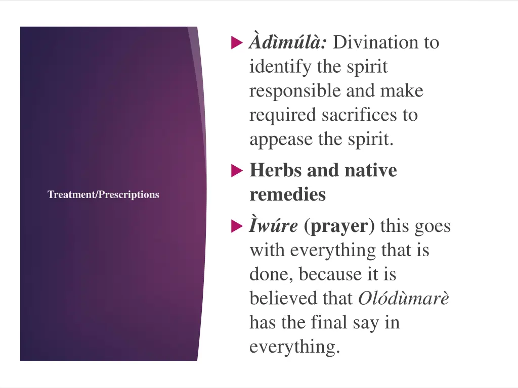 d m l divination to identify the spirit
