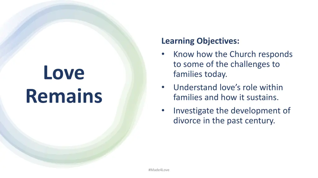 learning objectives know how the church responds