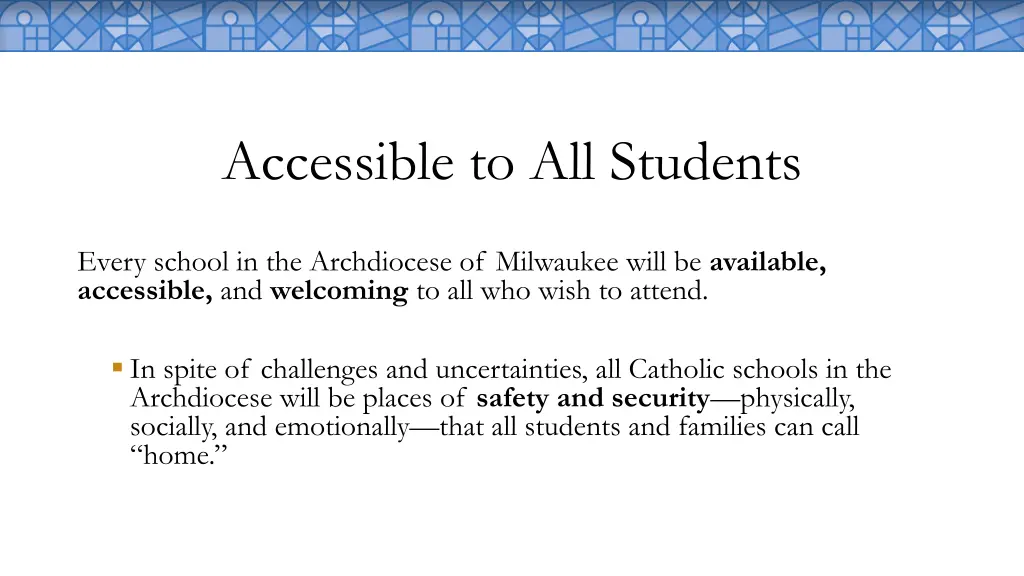 accessible to all students
