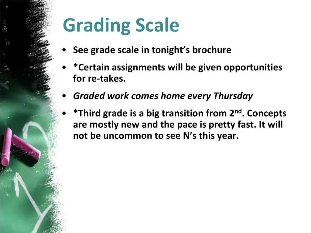 grading scale