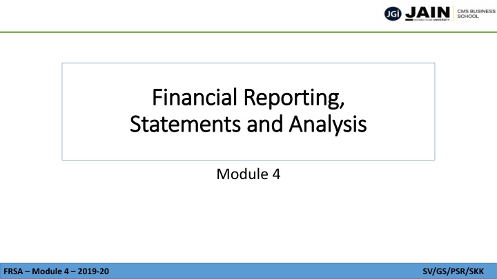 financial reporting financial reporting