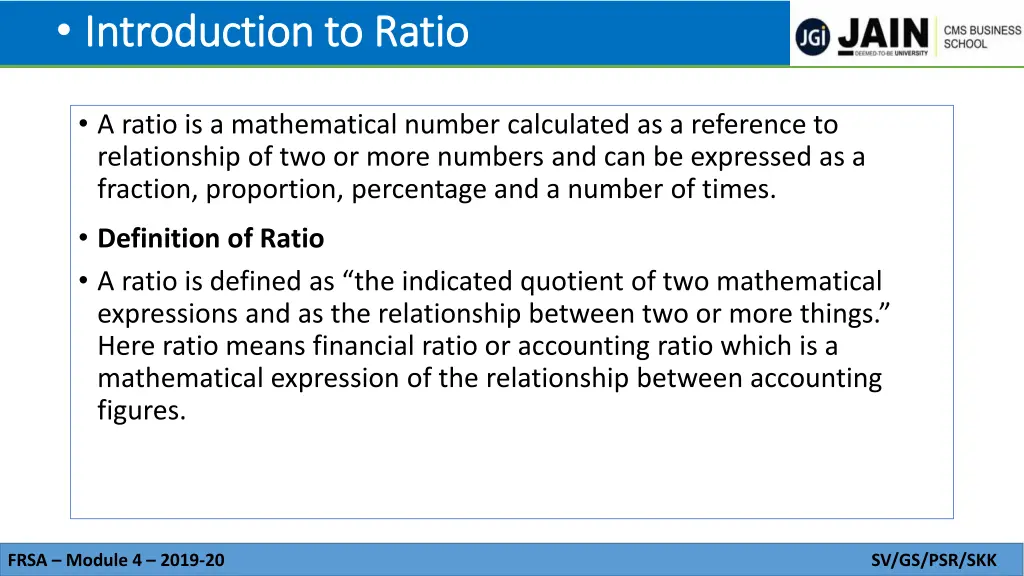 introduction to ratio introduction to ratio