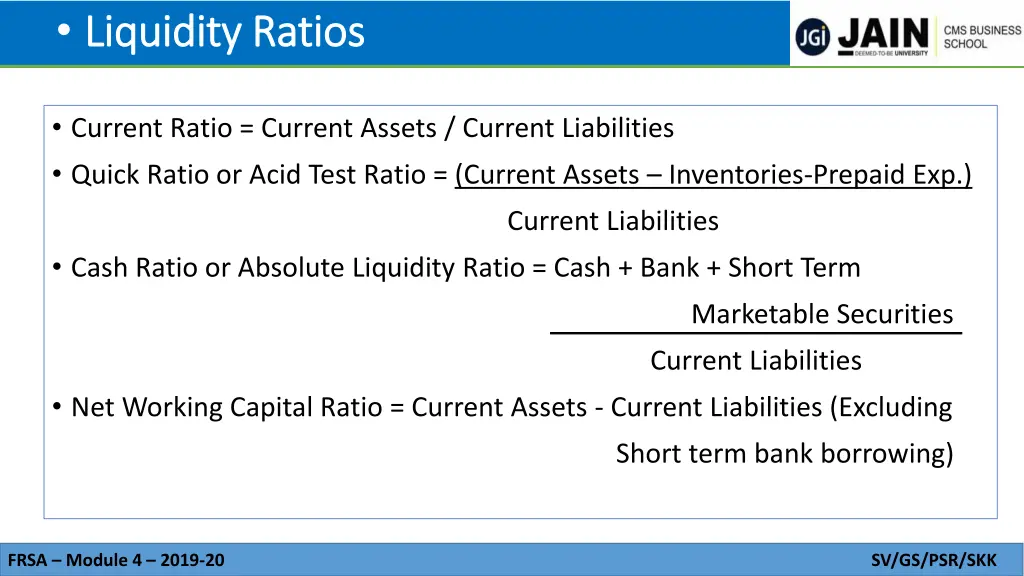 liquidity ratios liquidity ratios 1
