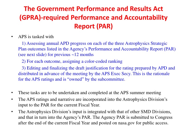 the government performance and results act gpra