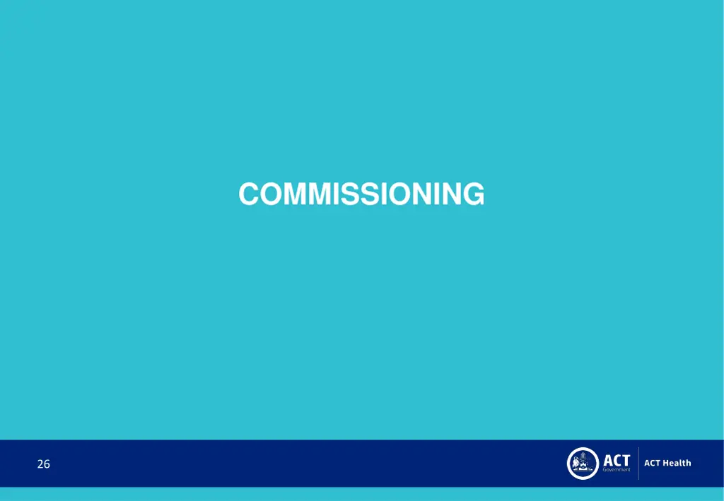 commissioning
