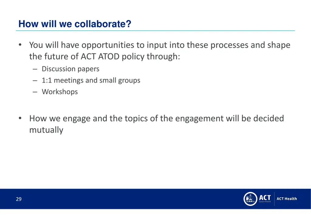 how will we collaborate