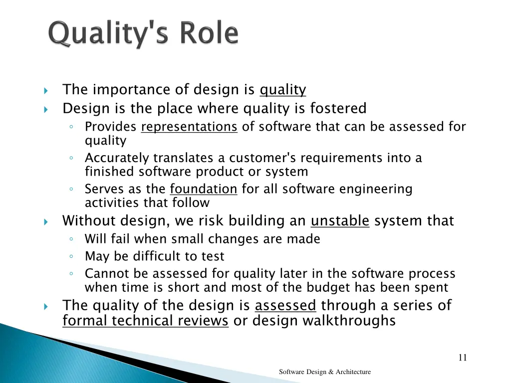 the importance of design is quality design