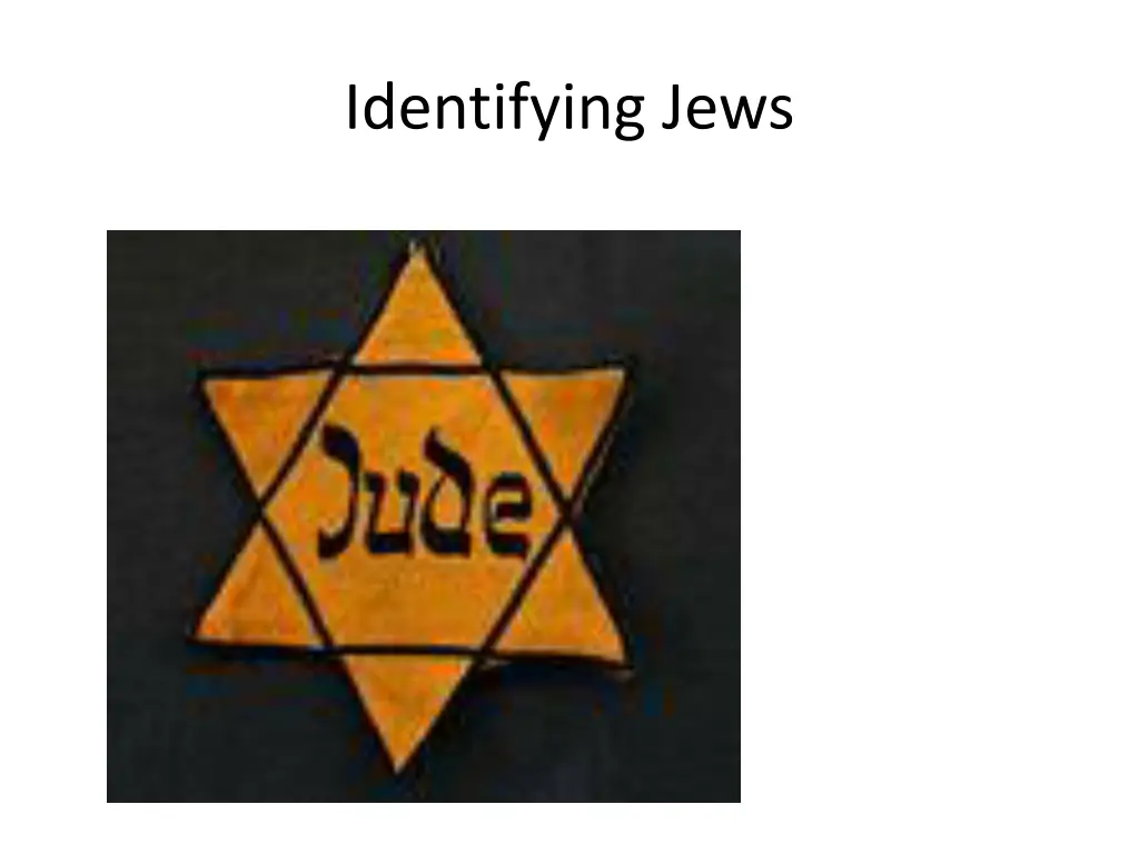 identifying jews
