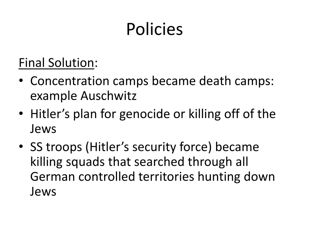 policies 3