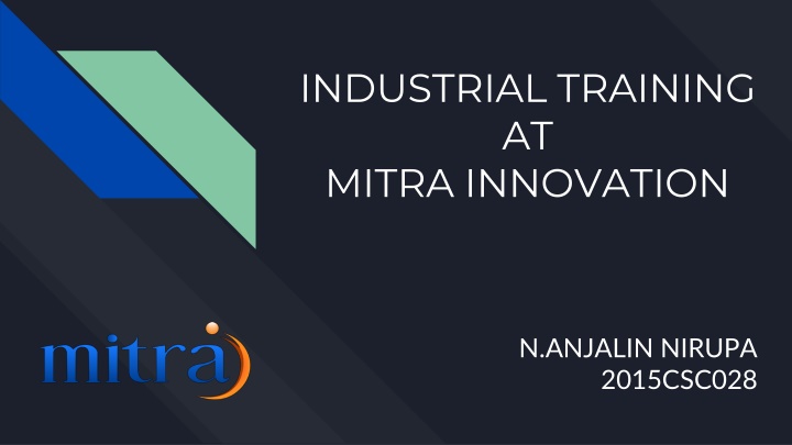 industrial training at mitra innovation