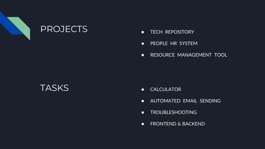 projects