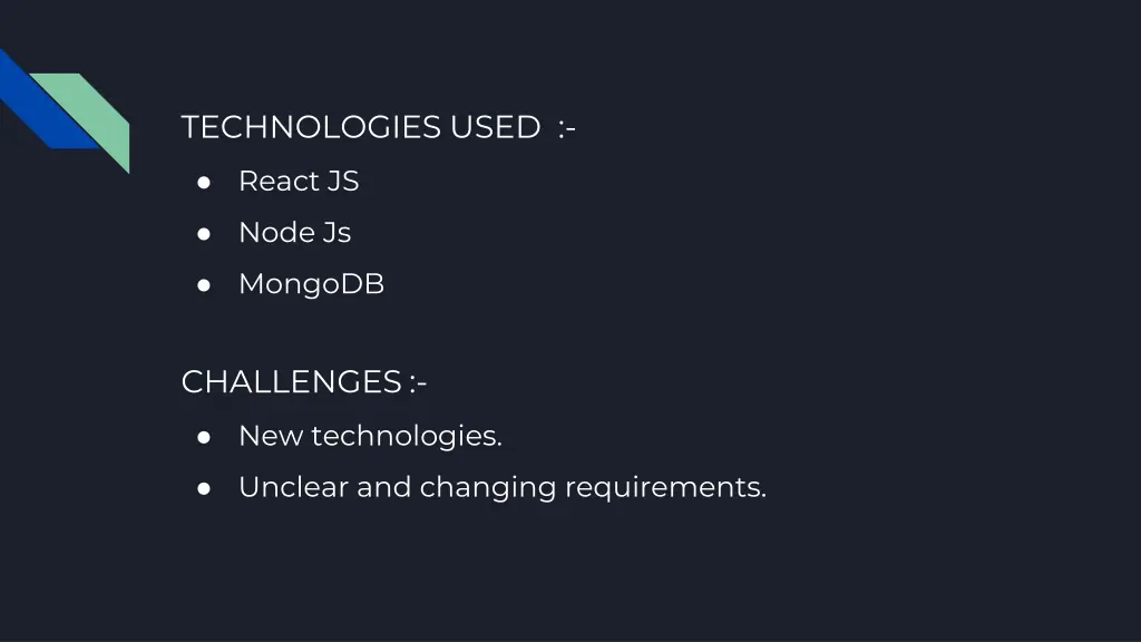 technologies used