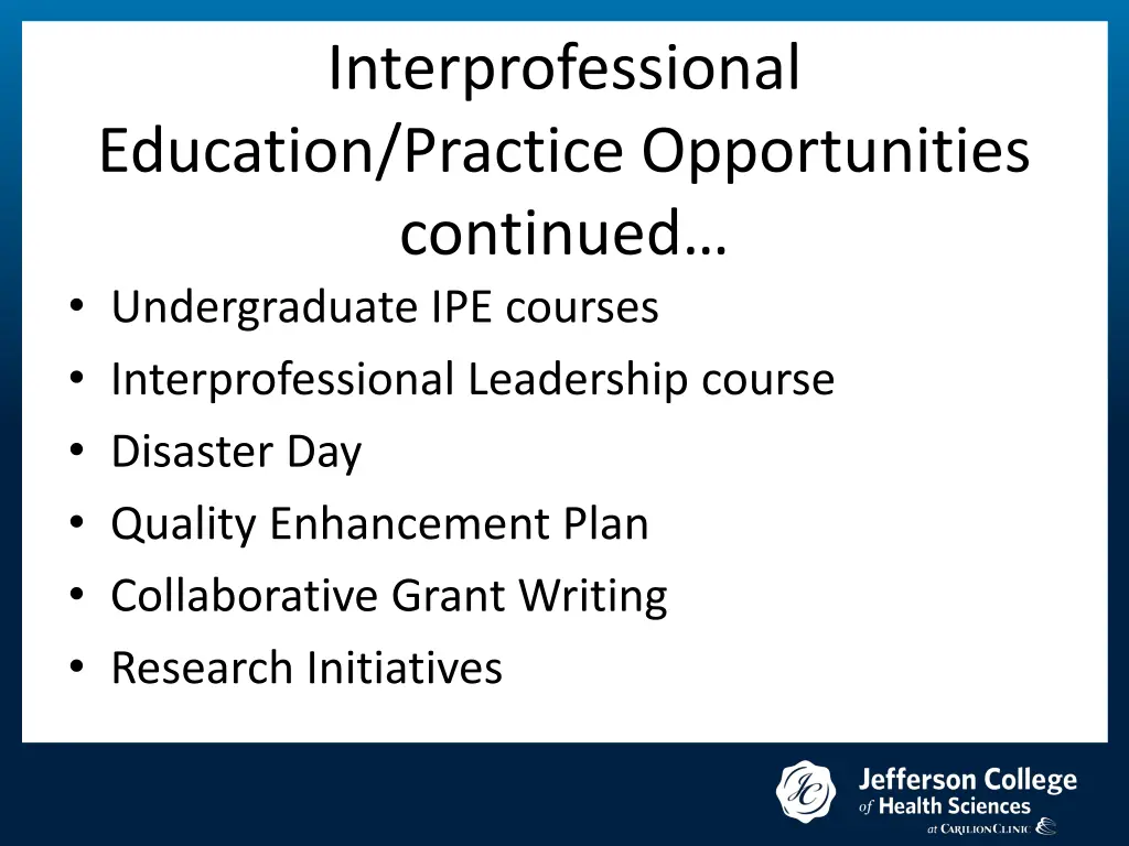 interprofessional education practice 1