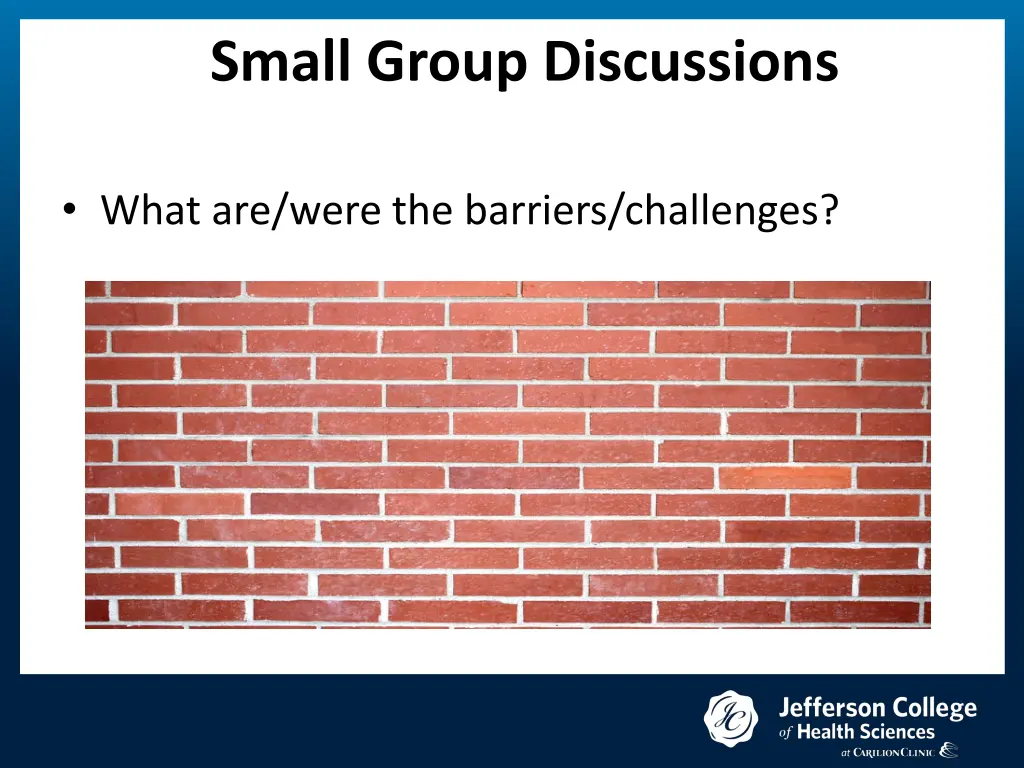 small group discussions 2