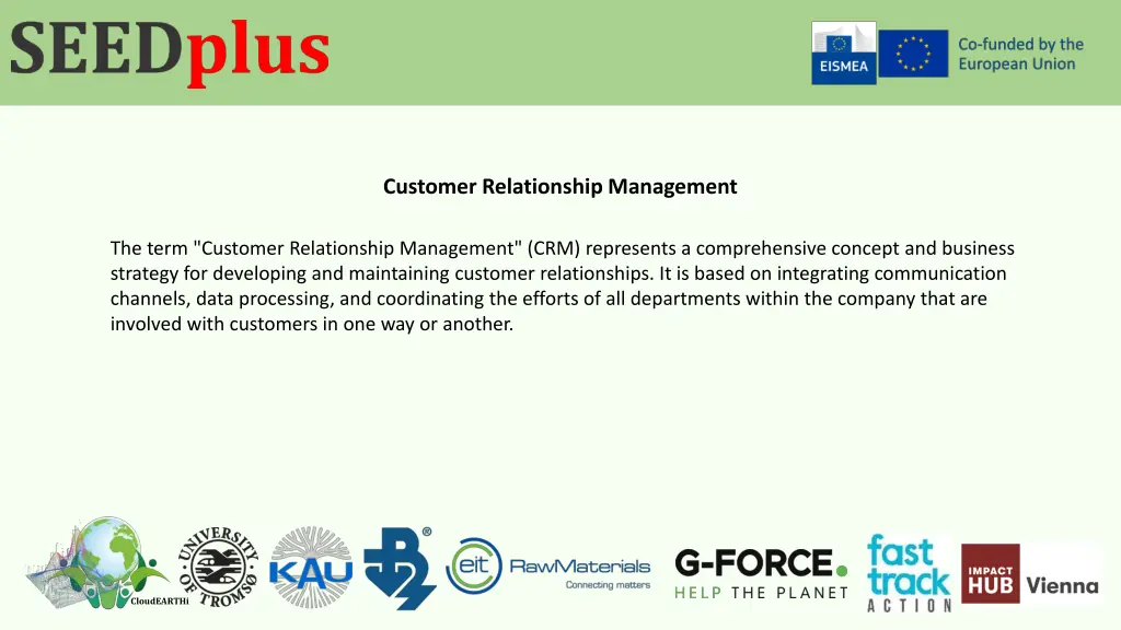 customer relationship management