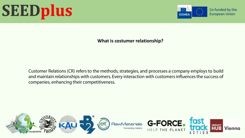 what is costumer relationship