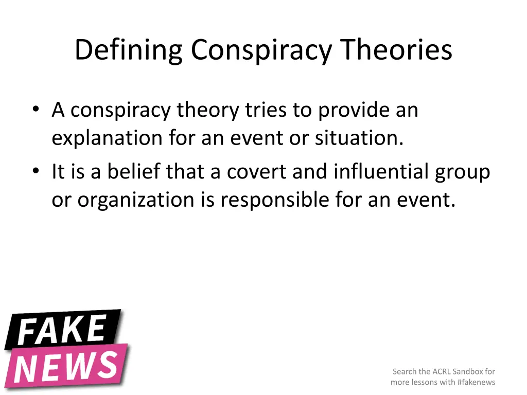 defining conspiracy theories