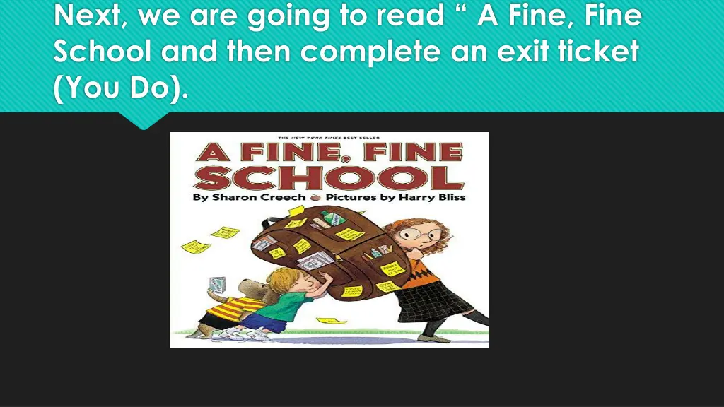 next we are going to read a fine fine school