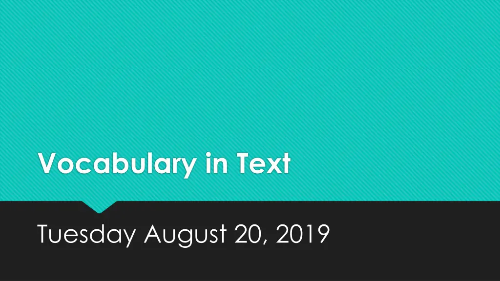 vocabulary in text 1