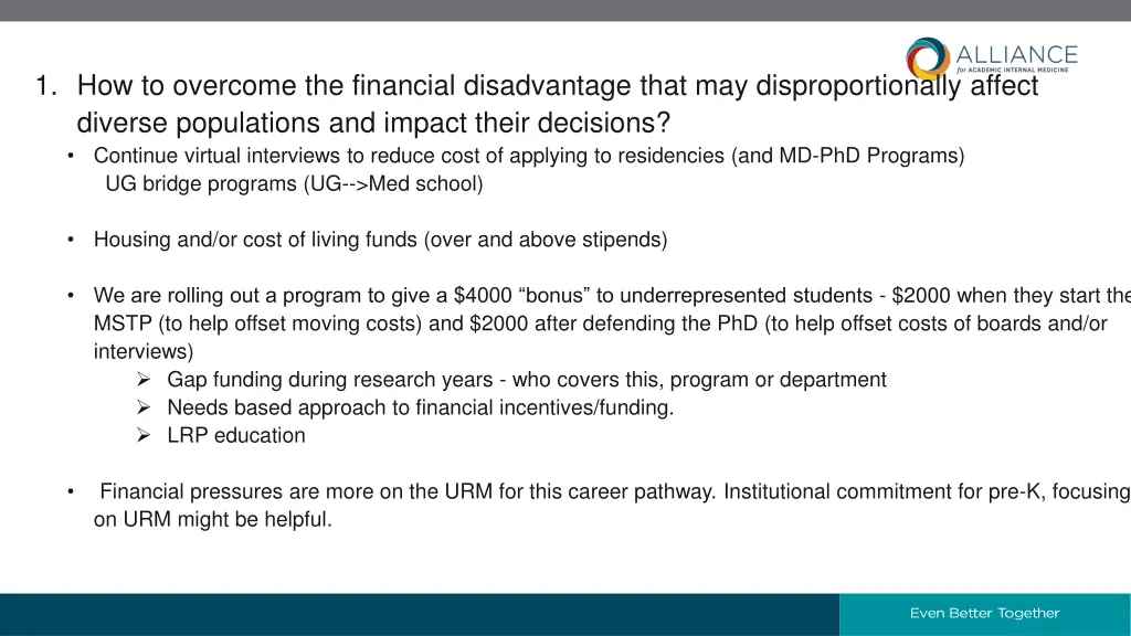 1 how to overcome the financial disadvantage that