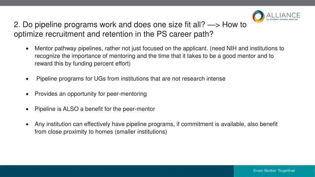 2 do pipeline programs work and does one size