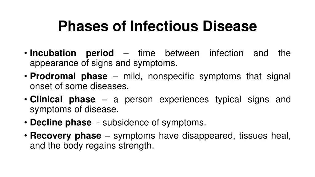 phases of infectious disease