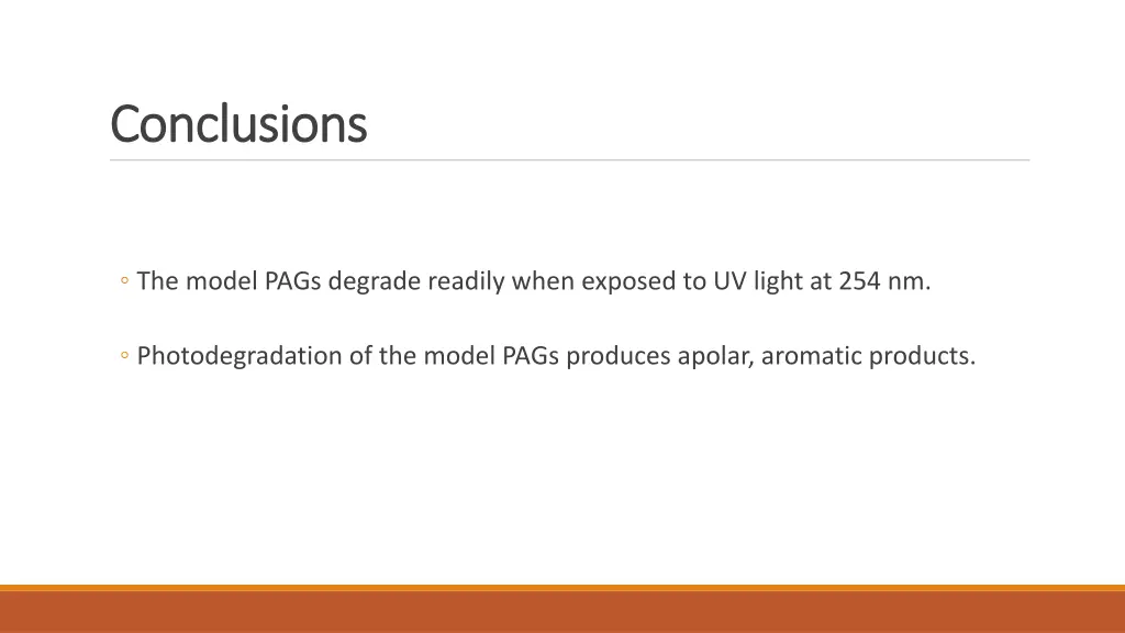 conclusions conclusions