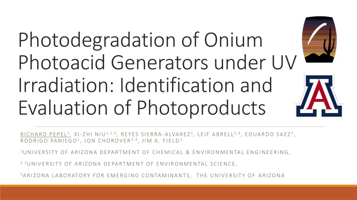 photodegradation of onium photoacid generators