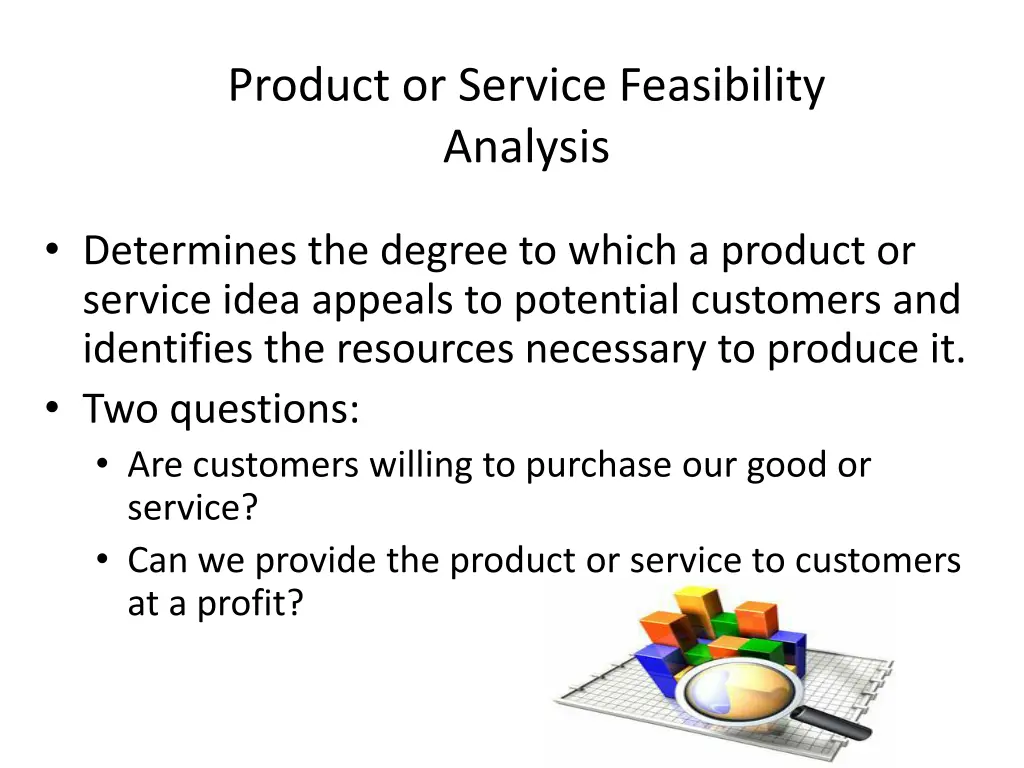 product or service feasibility analysis