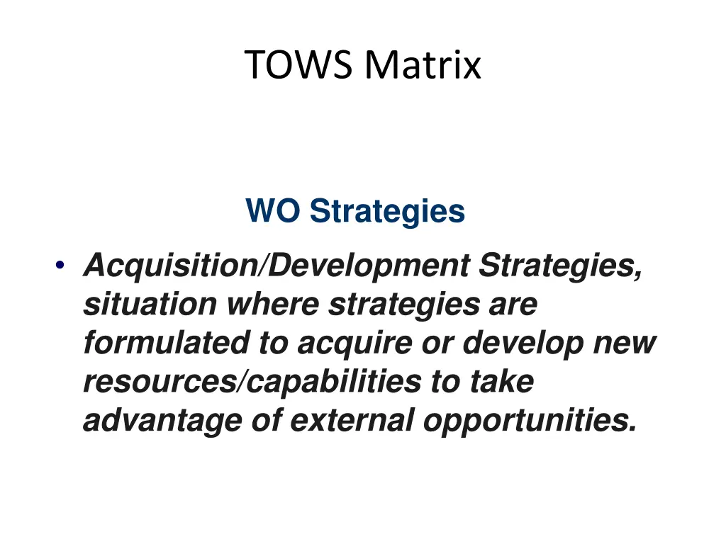 tows matrix 3