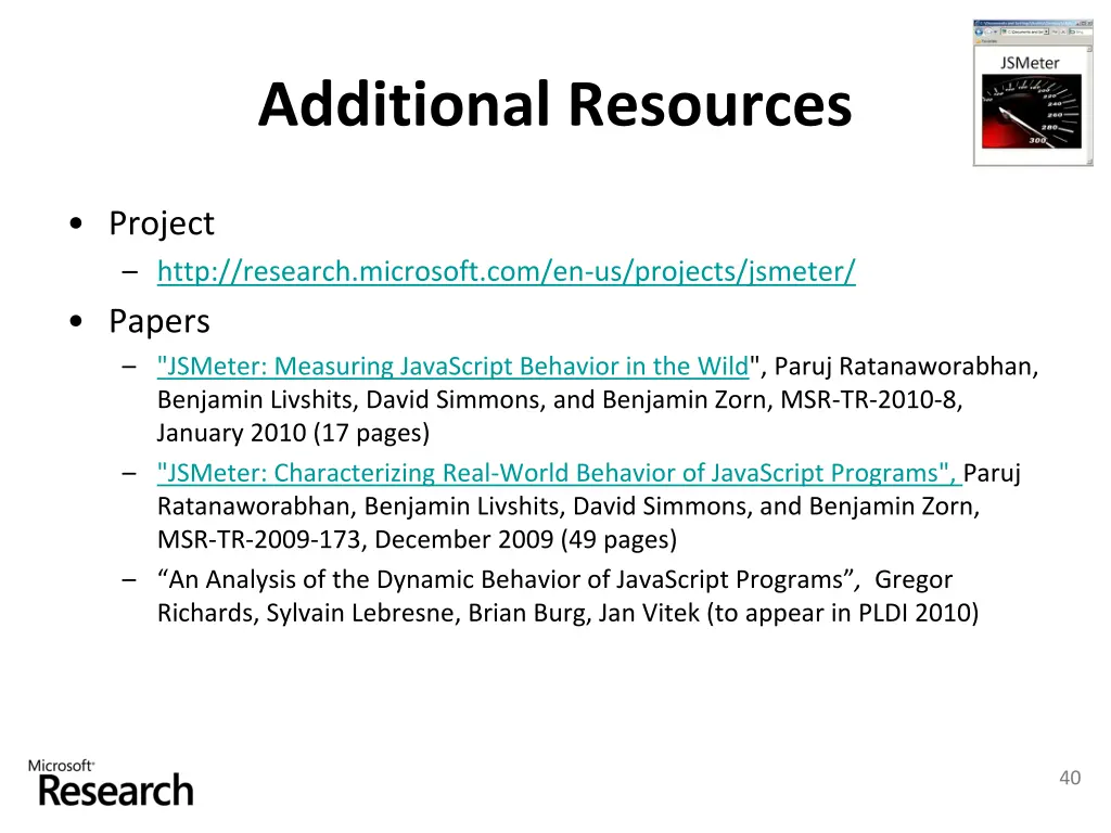additional resources