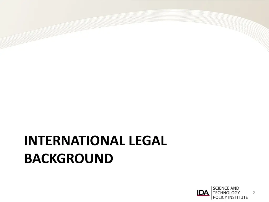 international legal background