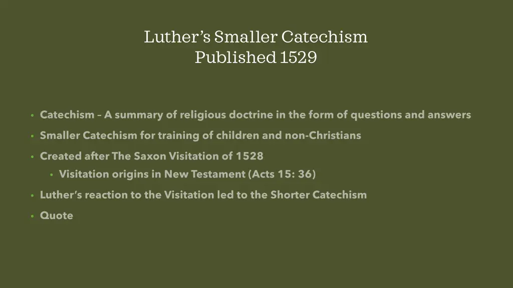 luther s smaller catechism published 1529