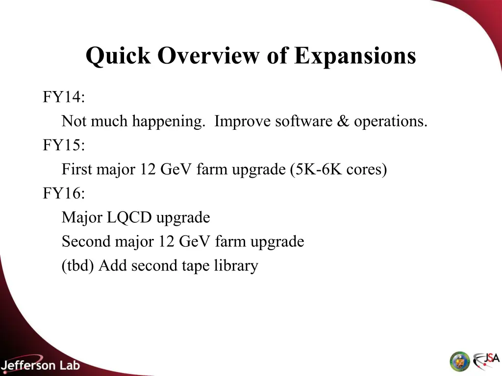 quick overview of expansions