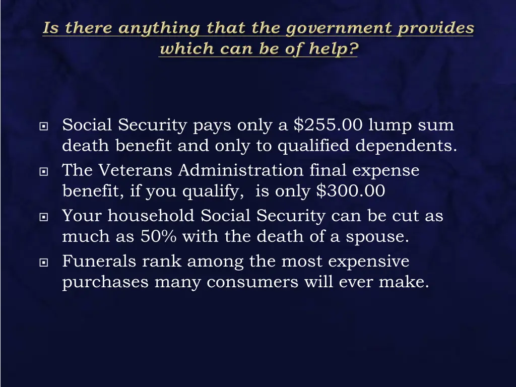social security pays only a 255 00 lump sum death