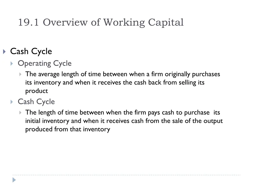 19 1 overview of working capital 1