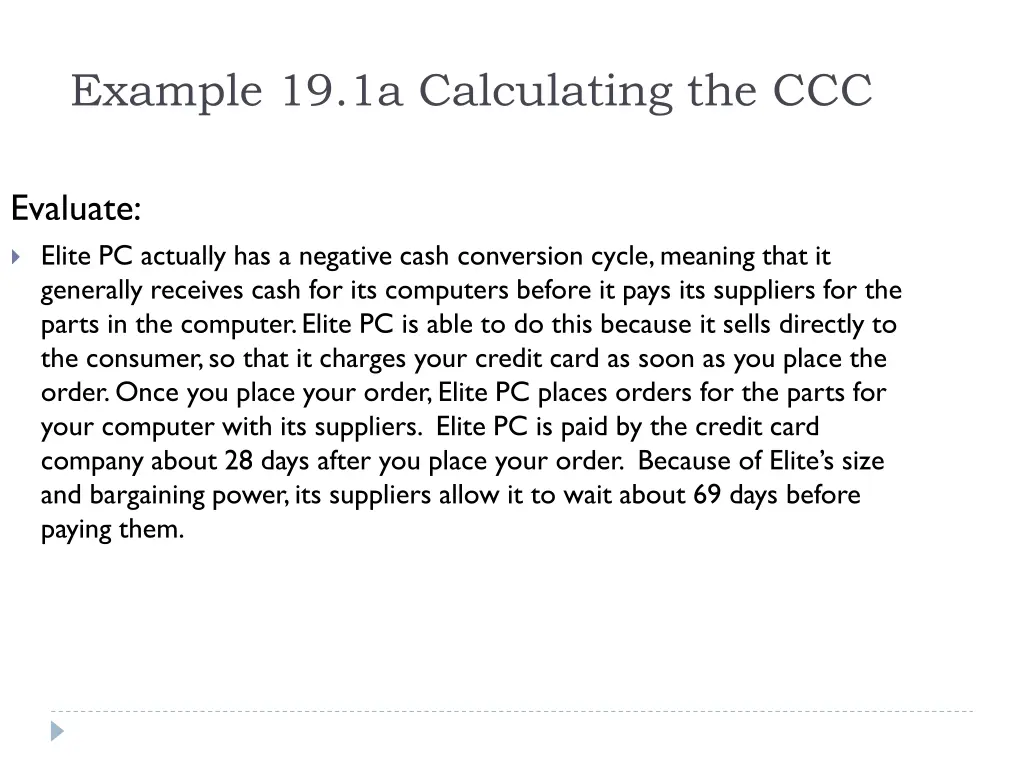 example 19 1a calculating the ccc 4