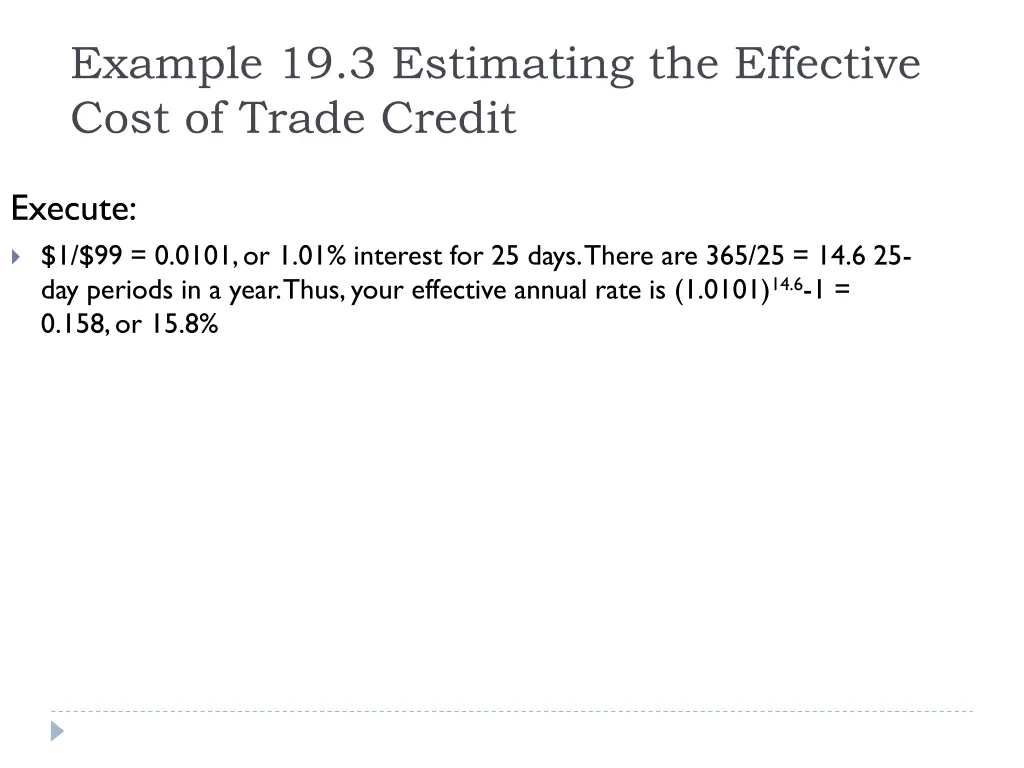 example 19 3 estimating the effective cost 2