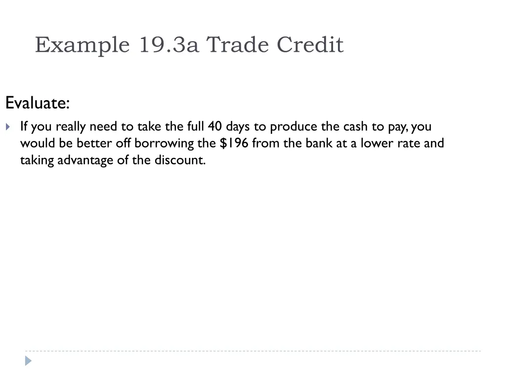 example 19 3a trade credit 3