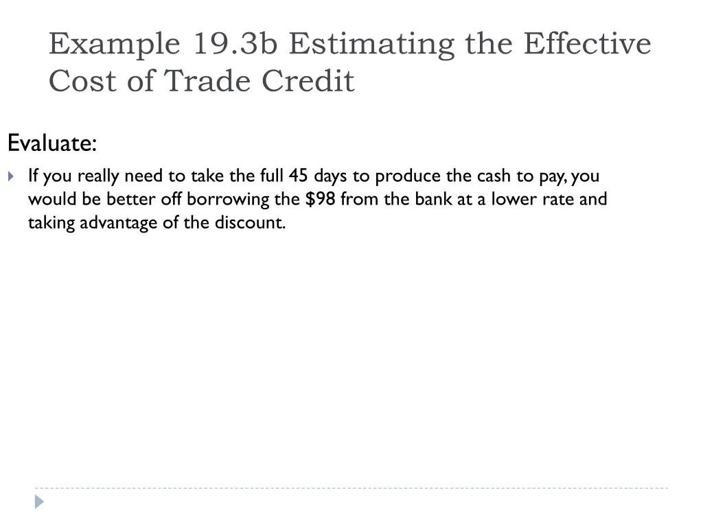 example 19 3b estimating the effective cost 3
