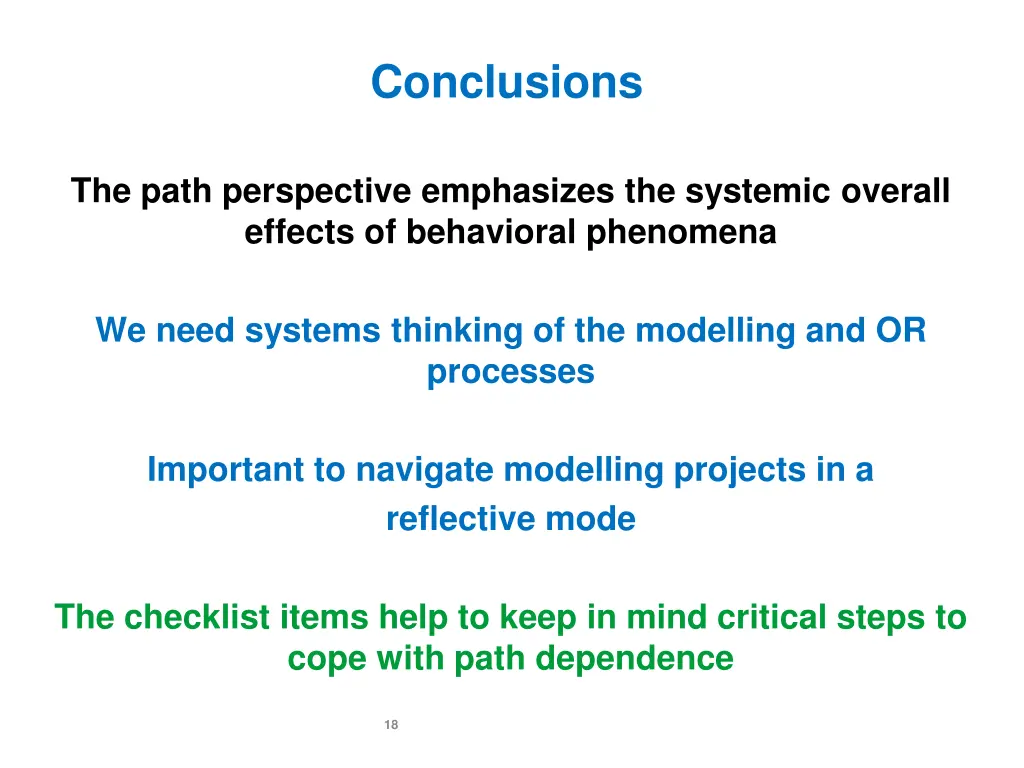 conclusions