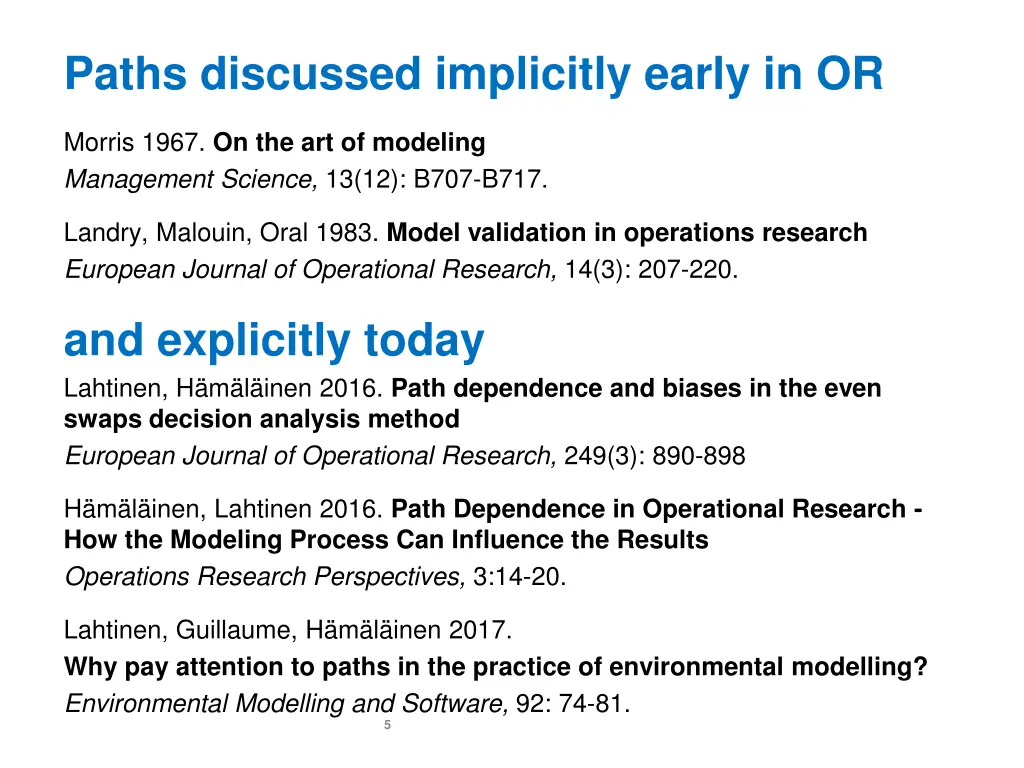 paths discussed implicitly early in or