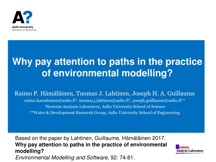 why pay attention to paths in the practice