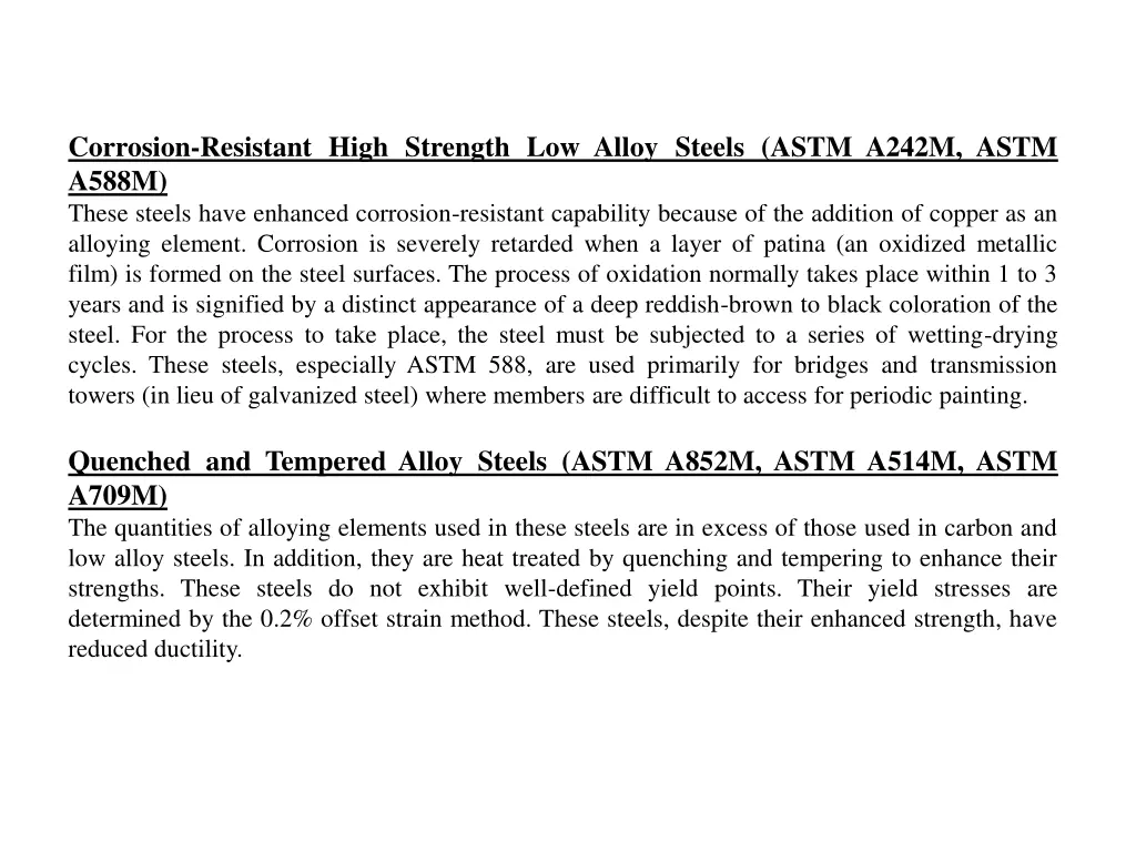corrosion resistant high strength low alloy