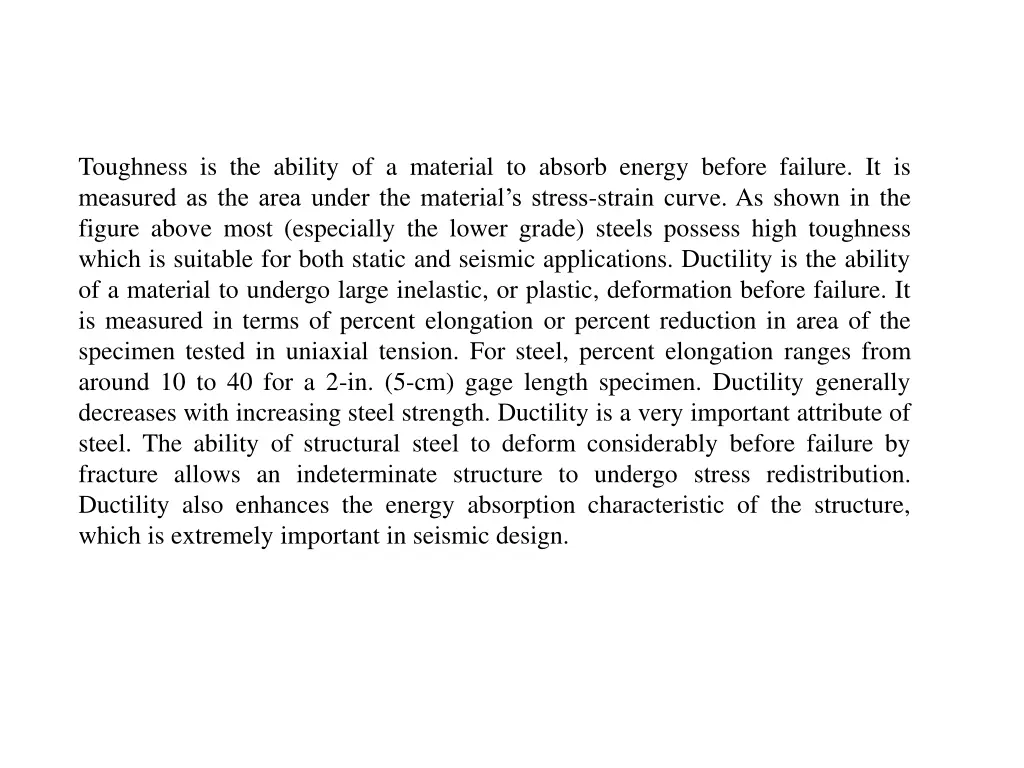 toughness is the ability of a material to absorb
