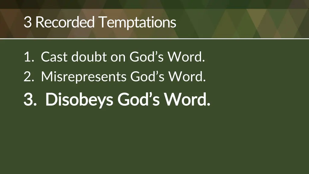 3 recorded temptations 2